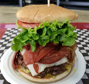 Best double cheese burger in Airdrie, AB