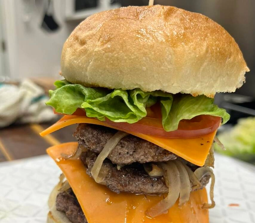 Best double cheese burger in Airdrie, AB